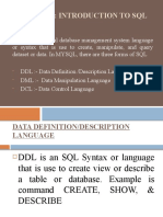 Chapter 1: Introduction To SQL