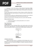 UNIT-III Inheritance, Interfaces, Packages and Exception Handling