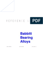 Reference Guide Babbit Bearing