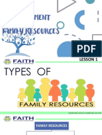 Management of Family Resources