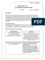 Experiment No. 5 Sizing and Selection of Neutral Link