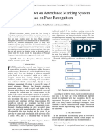 A Review Paper On Attendance Marking System Based On Face Recognition