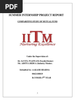 Summer Internship Project Report: Comparitive Study of Mutual Fund