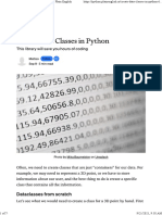 Create Data Classes in Python