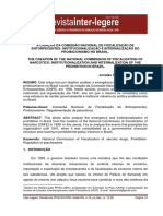 Criação da Comissão Nacional de Fiscalização de Entorpecentes no Brasil