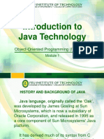 1-Introduction To Java Technology