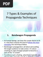 7 Types of Propaganda Explained | PDF