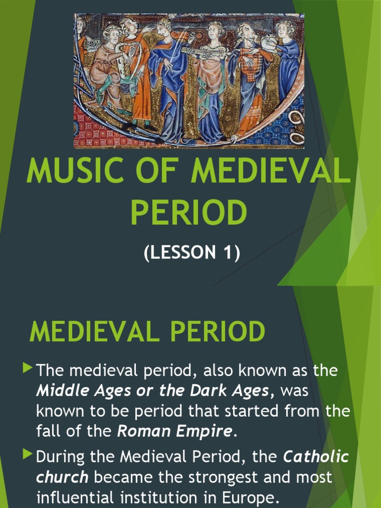 Lesson 1 Music of Medieval Period PDF Gregorian Chant Songs