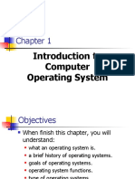 Introduction To Computer Operating System