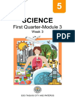 First Quarter-Module 3: Science