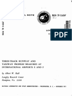 NASA Hall 1971 TN D6567 RWY TWY Profile Measurement E F