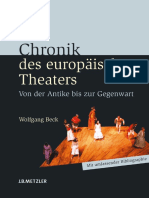 Chronik Des Europäischen Theaters Von Der Antike Bis Zur Gegenwart by Wolfgang Beck