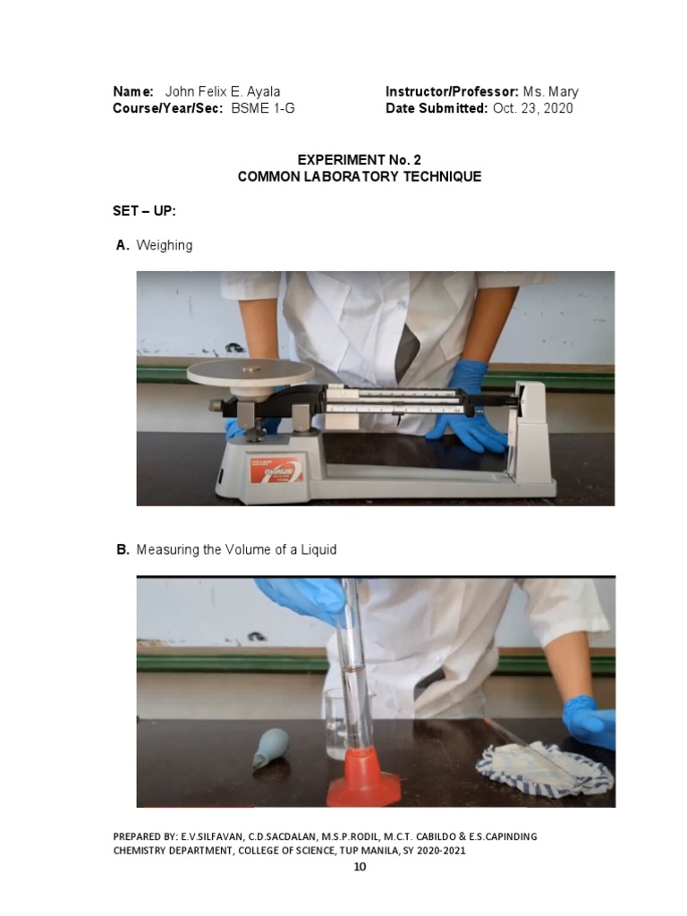 Common Laboratory Techniques in Chemistry | PDF | Density | Filtration