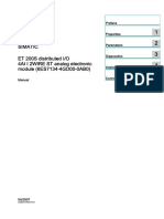 Simatic ET 200S Distributed I/O 4AI I 2WIRE ST Analog Electronic Module (6ES7134-4GD00-0AB0)