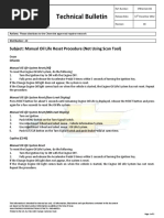 Technical Bulletin: Subject: Manual Oil Life Reset Procedure (Not Using Scan Tool)