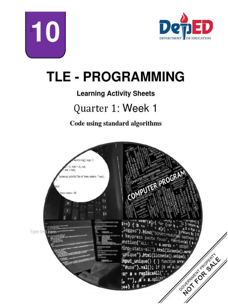 Tle - Programming: Quarter 1: Week 1 | PDF | Entrepreneurship ...