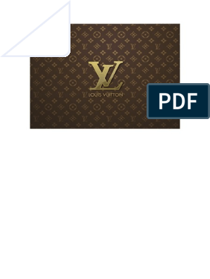 PDF) Louis Vuitton brand Identity and Image.