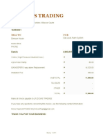 LPJD Gas Trading: Bill To FOR