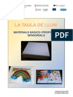 Taula Llum - Materials I Propostes Sensorials - I