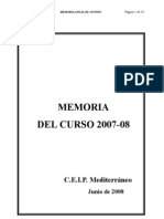 MEMORIA FINAL DEL CENTRO CURSO 2007-08
