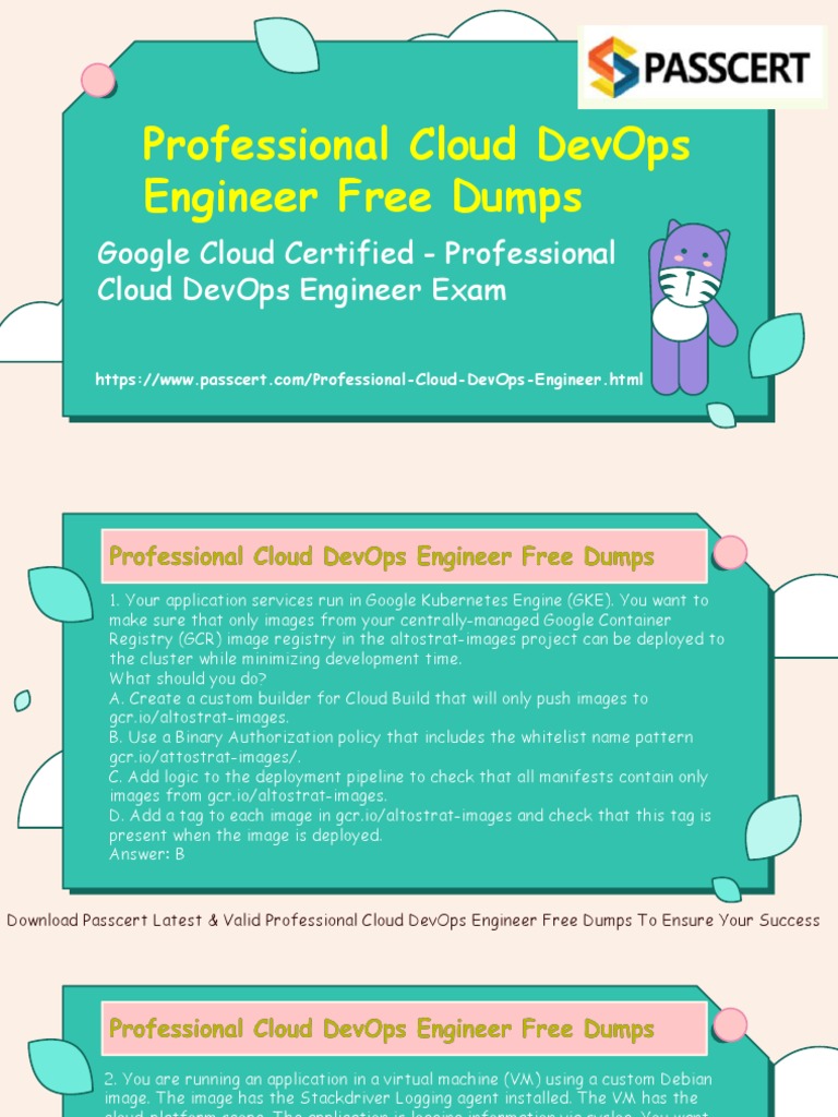 Professional Cloud DevOps Engineer Dumps | PDF | Cloud Computing ...