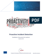 Proactive Incident Detection: Handbook, Document For Teachers