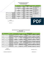 Jadwal To, Pra Un, Uas