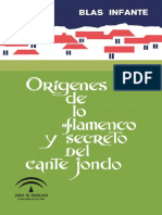 Orígenes de Lo Flamenco y Secretos Del Cante Jondo