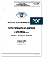 JBVNL MM07 User Manual Physical Inventory Process V0