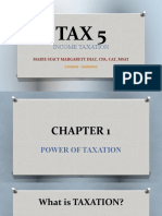 CHAPTER 1 & 2 Power and Limitations of Taxation