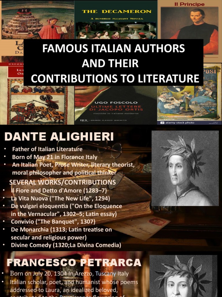 Famous Italian Authors and Their Contributions To Literature Download