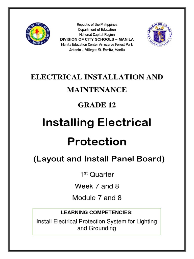 Installing Electrical Protection: Electrical Installation and ...