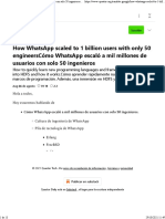 Cómo WhatsApp Escaló A Mil Millones de Usuarios Con Solo 50 Ingenieros - Quastor Daily