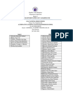 Schools Division Office of Camarines Sur Goa National High School Alternative Learning System Senior High School