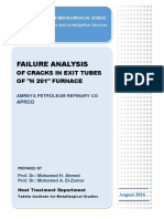 FAILURE ANALYSIS of Outlet Tubes in H201 Furnace