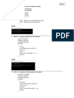 C++ Programs:: Welcome To C++ Programming Welcome To Don Bosco Egmore