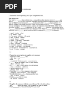 Outcomes Pre-Int - End of Year Test 2 - Units 1 To 16