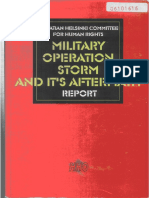 Book Military Operation Storm and Its Aftermath 2001 Version Published by the Croatian Helsinki Committee.