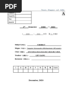 Calculus I FINAL EXAM SAMPLE