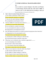 Practice Test 9 For National Team Examination: (CPE, Specifications and Sample Papers For Examinations From March 2013)