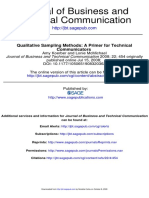 Qualitative Sampling Methods