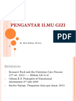 Pengantar Ilmu Gizi