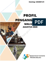 Profil Pengangguran Maluku Agustus 2020