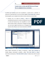 UNIDAD 1 - Pasos Para Crear Un Sitio Web ASP.net Con Visual Studio