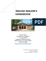 English Majors Handbook Booklet