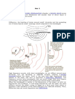 Sound Propagation Sound Wave Wavelength: Diffraction