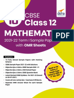 Disha Class 12 Mathematics Sample Paper For Term 1