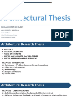 Architectural Thesis: Research Methodology