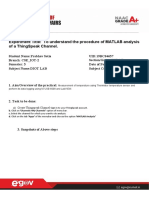 Experiment Title: To Understand The Procedure of Matlab Analysis of A Thingspeak Channel