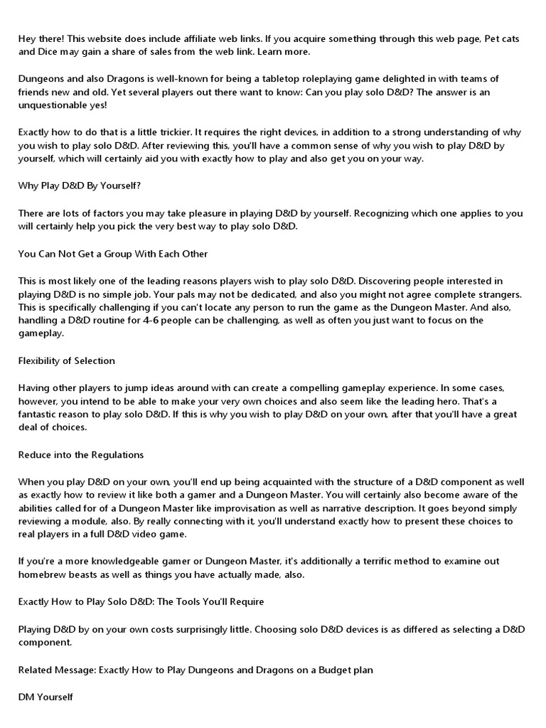 105179can You Play D&D On Your Own? Yes! Here's Just How To Play Solo